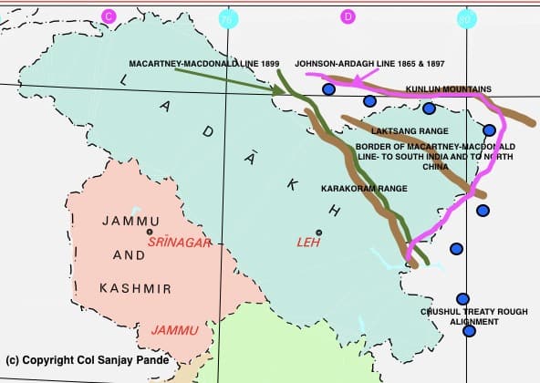 Article No. 8 : Aksai Chin – 3 : British India and Conflicting Boundaries –  Col Sanjay Pande